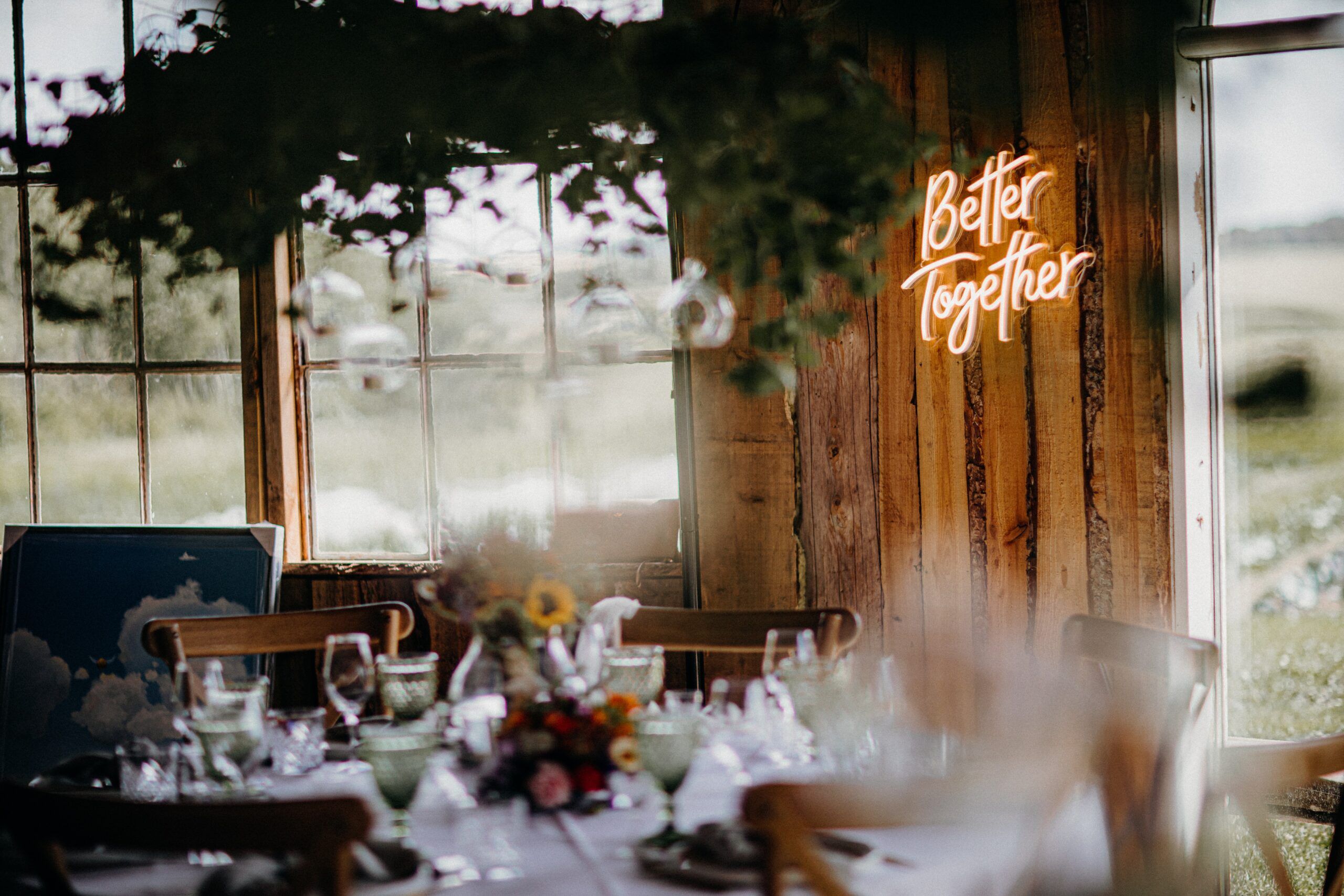 Restaurant interior.